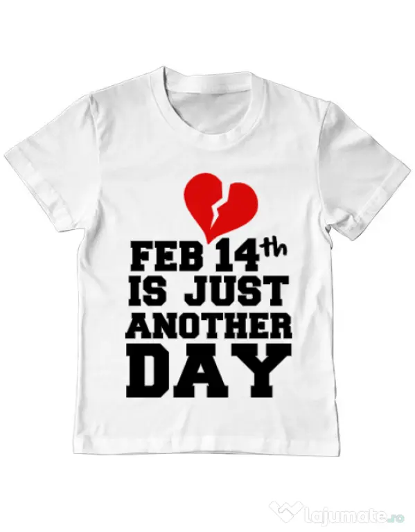 Tricou ADLER copil 14 Februarie Alb