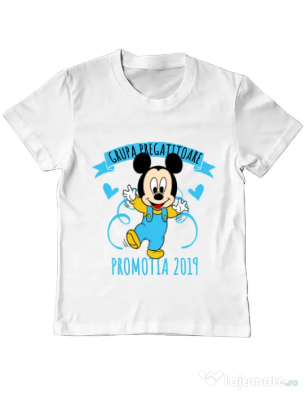 Tricou ADLER copil Absolvire Mickey Mouse Alb