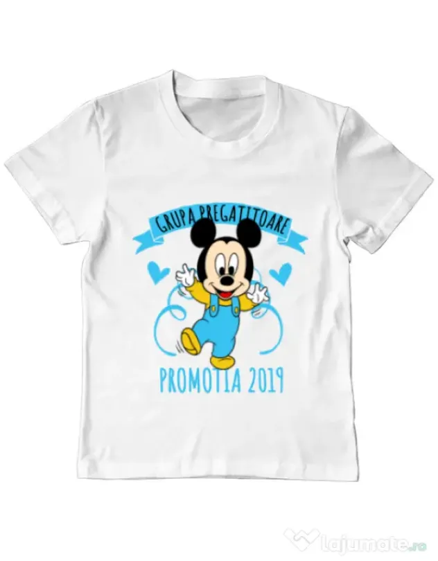 Tricou ADLER copil Absolvire Mickey Mouse Alb