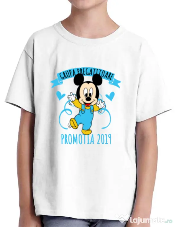 Tricou ADLER copil Absolvire Mickey Mouse Alb