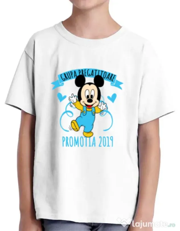 Tricou ADLER copil Absolvire Mickey Mouse Alb