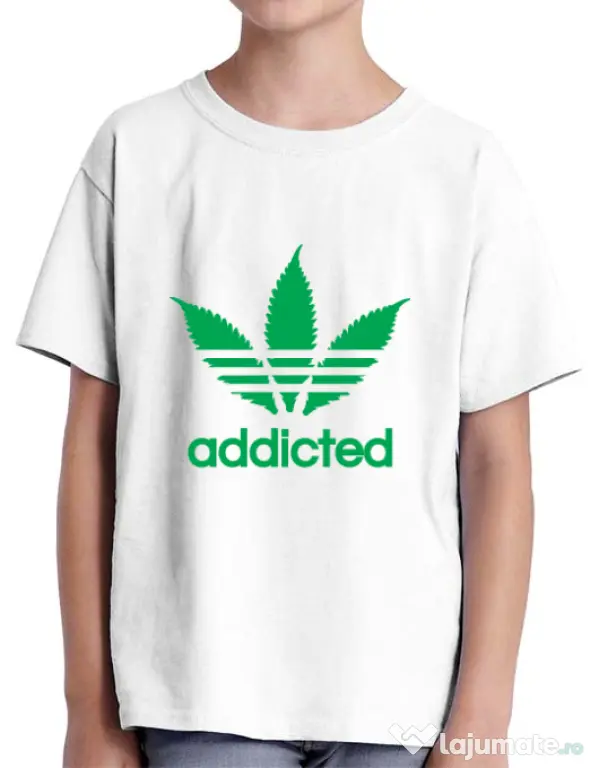 Tricou ADLER copil Addicted Alb