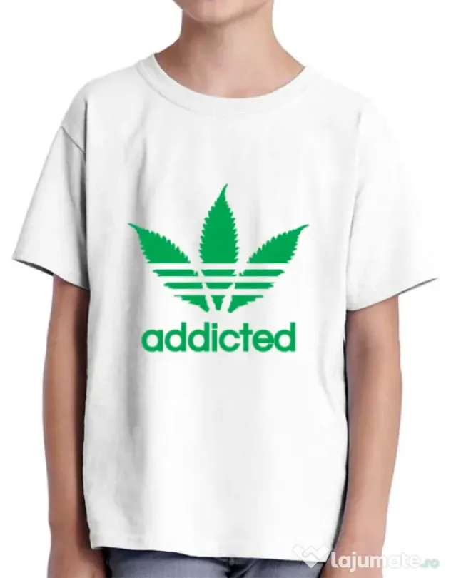 Tricou ADLER copil Addicted Alb