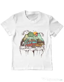 Tricou ADLER copil Adventure Alb
