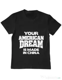Tricou ADLER copil American dream Negru