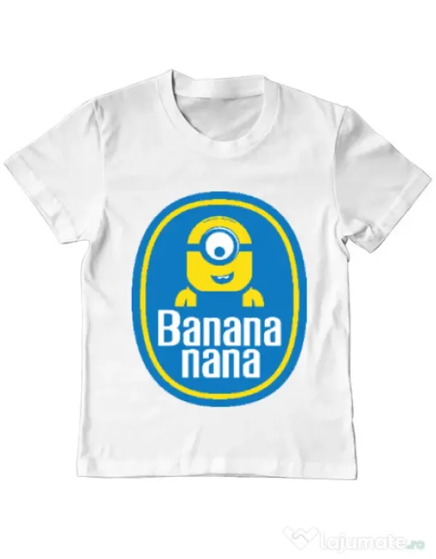 Tricou ADLER copil Bananana Alb