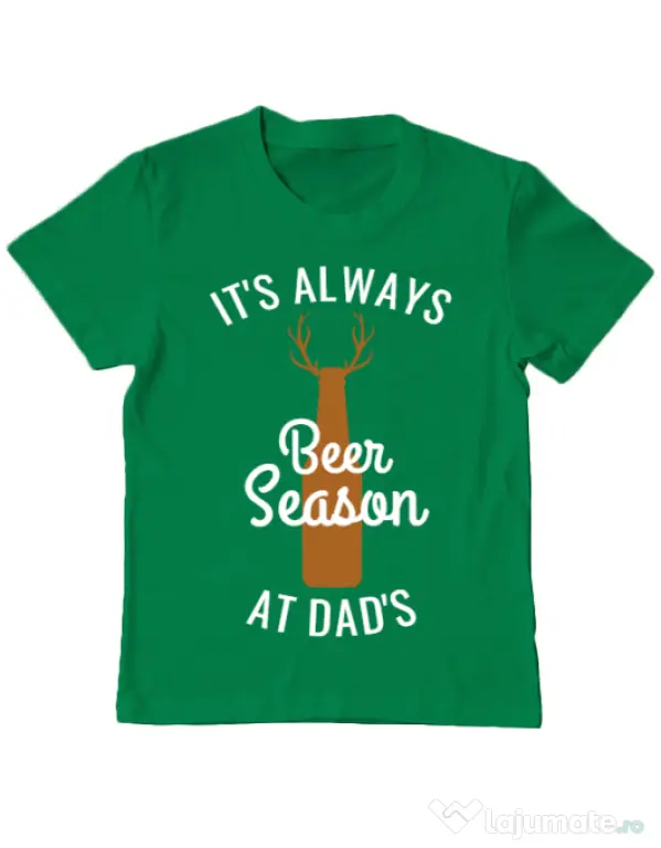 Tricou ADLER copil Beer season Verde mediu