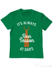 Tricou ADLER copil Beer season Verde mediu