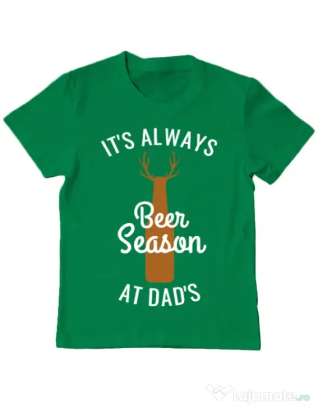 Tricou ADLER copil Beer season Verde mediu