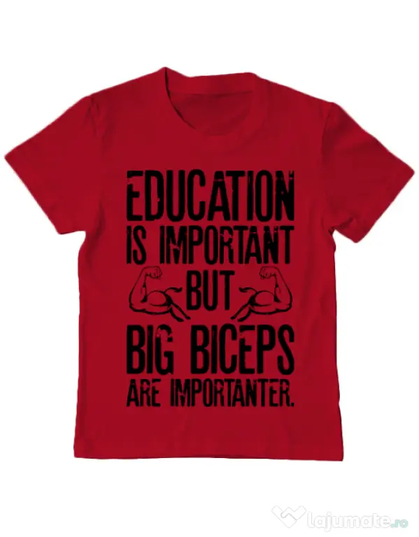 Tricou ADLER copil Big biceps Rosu