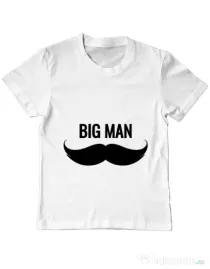 Tricou ADLER copil Big man Alb