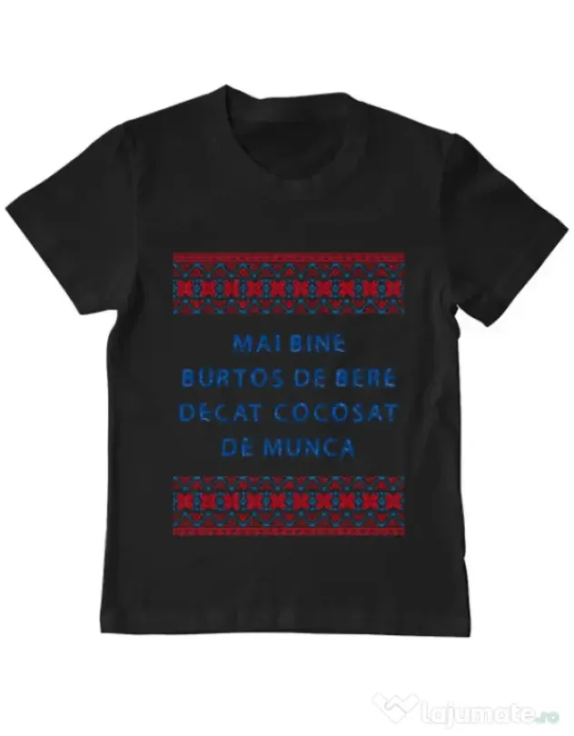 Tricou ADLER copil Burtos de bere Negru