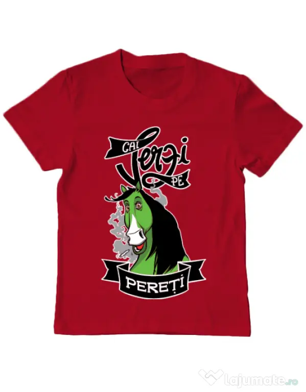 Tricou ADLER copil Cai verzi Rosu
