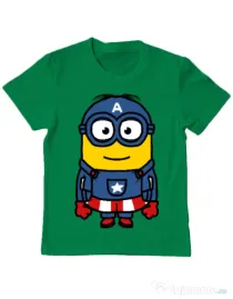 Tricou ADLER copil Captain minion Verde mediu