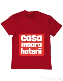 Tricou ADLER copil Casa moara haterii Rosu