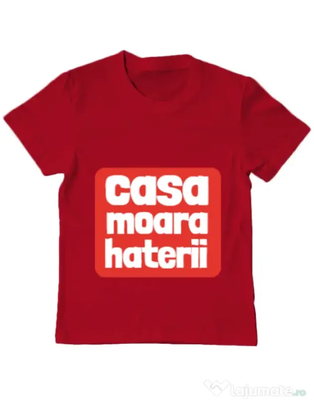 Tricou ADLER copil Casa moara haterii Rosu
