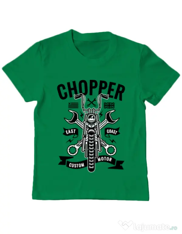 Tricou ADLER copil Chopper Verde mediu