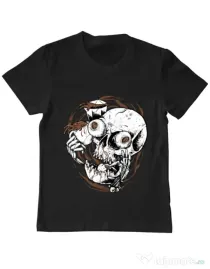 Tricou ADLER copil Coffee Addict Negru