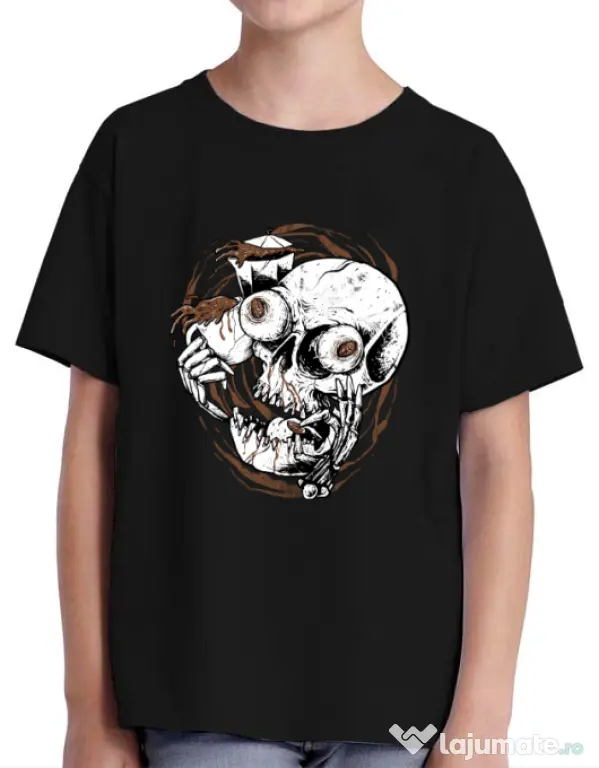 Tricou ADLER copil Coffee Addict Negru