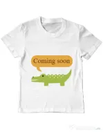 Tricou ADLER copil Coming soon Alb