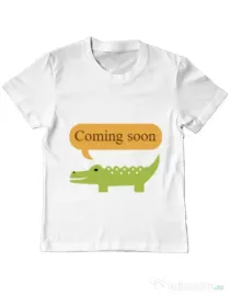 Tricou ADLER copil Coming soon Alb