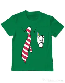 Tricou ADLER copil Cool nerd Verde mediu