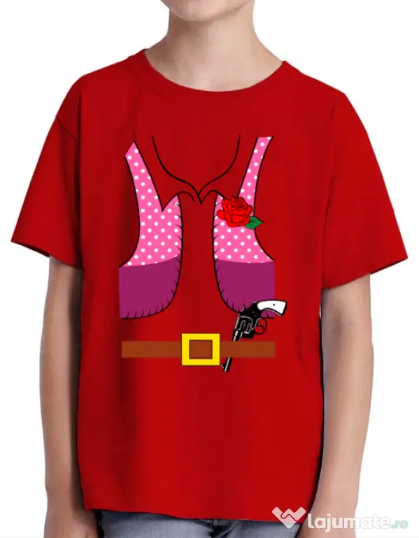 Tricou ADLER copil Cowboy suit 2 Rosu