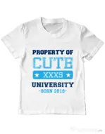 Tricou ADLER copil Cute university Alb