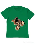 Tricou ADLER copil Cycling space Verde mediu
