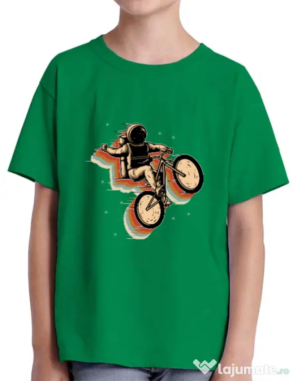 Tricou ADLER copil Cycling space Verde mediu