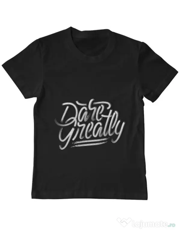 Tricou ADLER copil Dare Greatly Negru