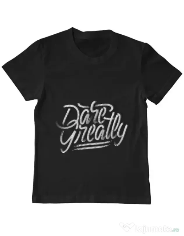 Tricou ADLER copil Dare Greatly Negru