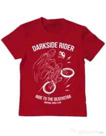 Tricou ADLER copil Darkside rider Rosu