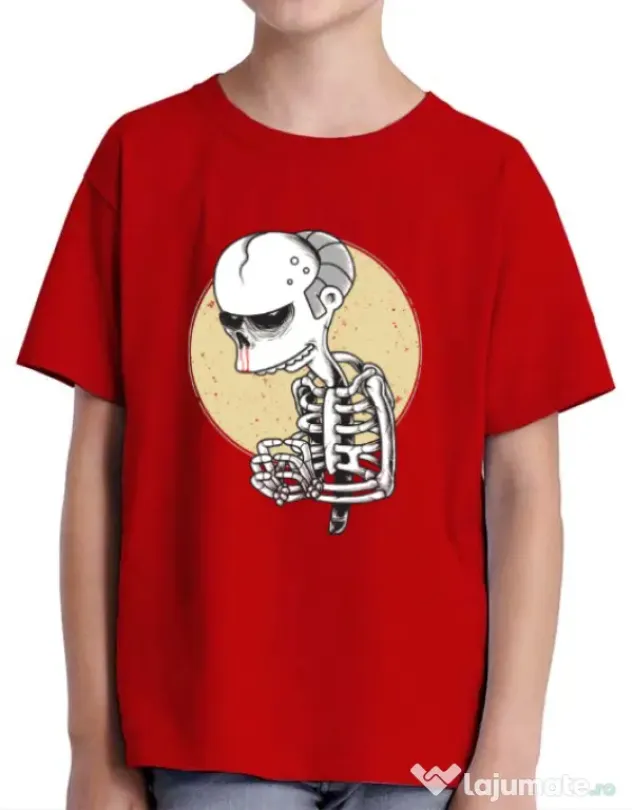 Tricou ADLER copil Death of Grandfather Rosu