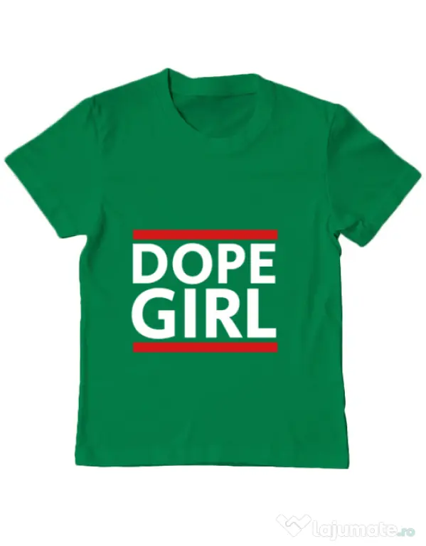Tricou ADLER copil Dope girl Verde mediu