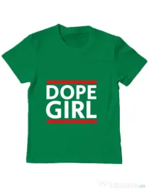 Tricou ADLER copil Dope girl Verde mediu