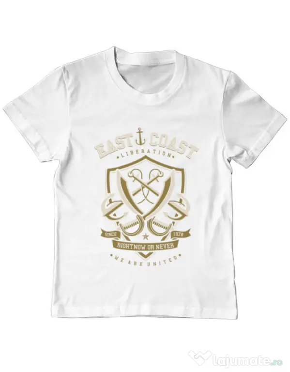 Tricou ADLER copil East Coast Alb