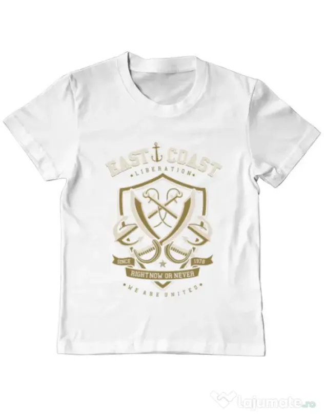 Tricou ADLER copil East Coast Alb