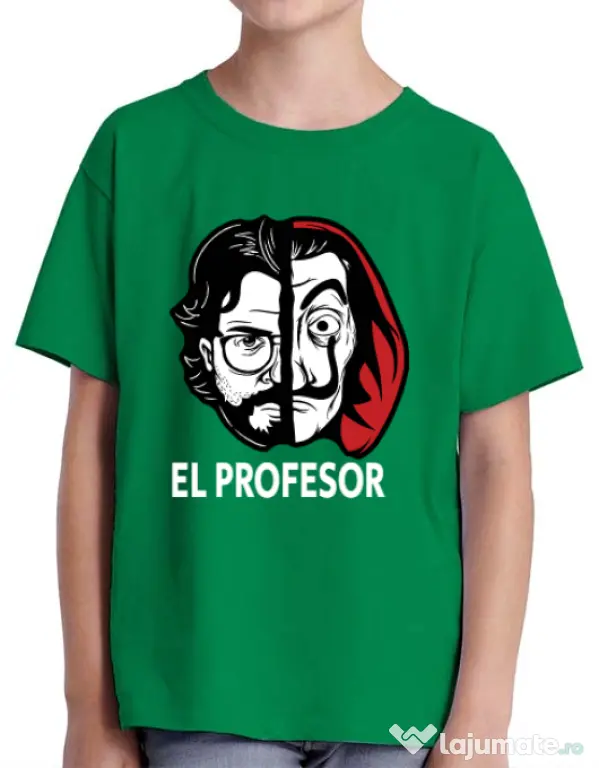 Tricou ADLER copil El profesor Verde mediu