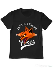 Tricou ADLER copil Fast and strong Negru