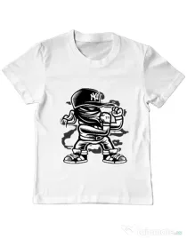Tricou ADLER copil Fighter Alb
