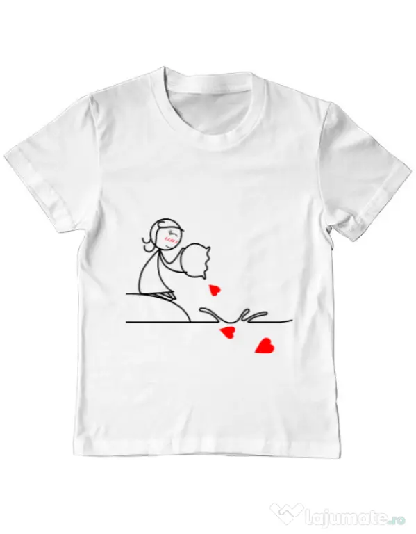 Tricou ADLER copil Fishing for love 2 Alb