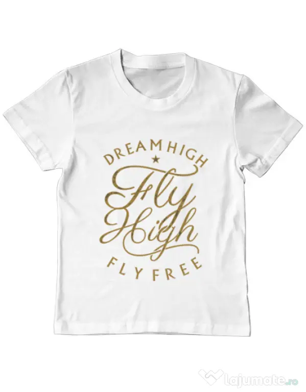 Tricou ADLER copil Fly High Alb