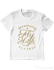Tricou ADLER copil Fly High Alb