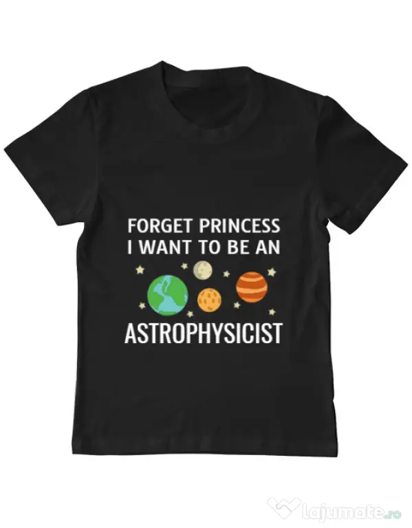 Tricou ADLER copil Forget Princess Negru