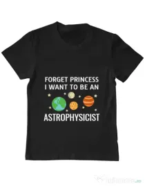 Tricou ADLER copil Forget Princess Negru