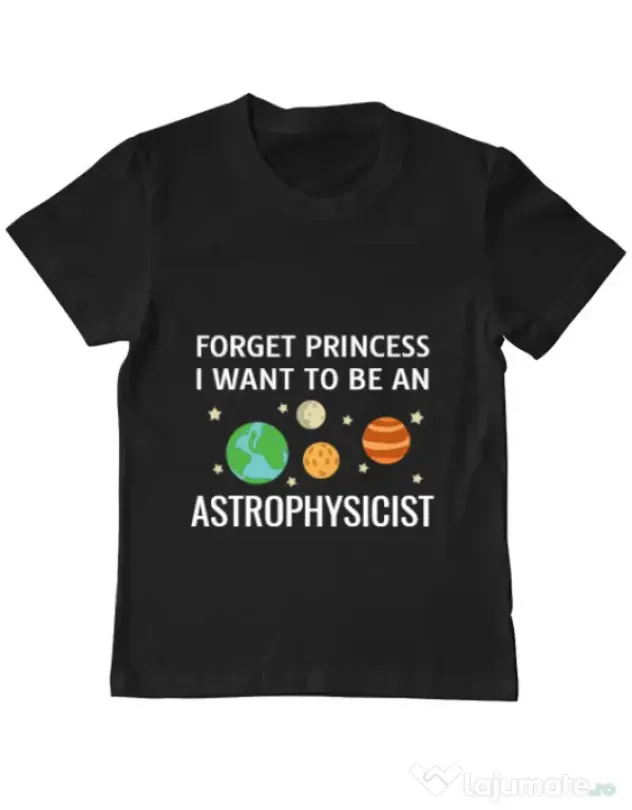 Tricou ADLER copil Forget Princess Negru