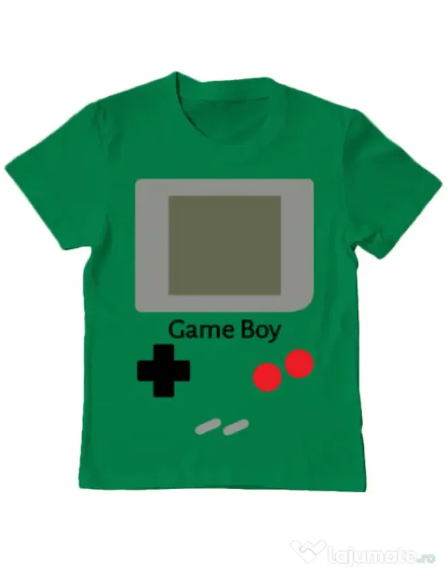 Tricou ADLER copil Game boy Verde mediu