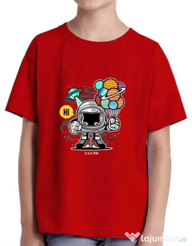 Tricou ADLER copil Gift From Outer Space Rosu