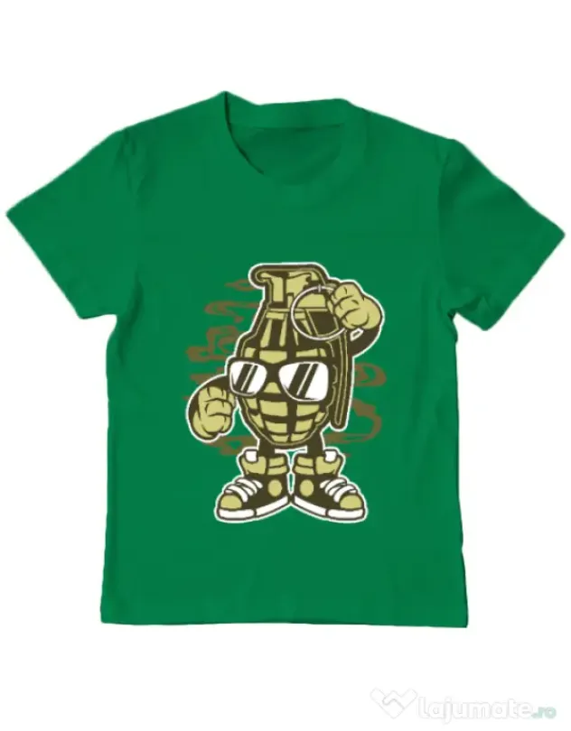 Tricou ADLER copil Grenade Verde mediu